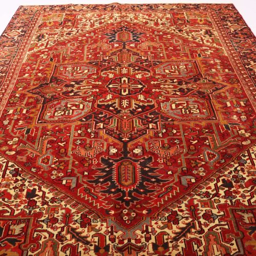 3.4x2.5M Antique&Old Heriz Rug