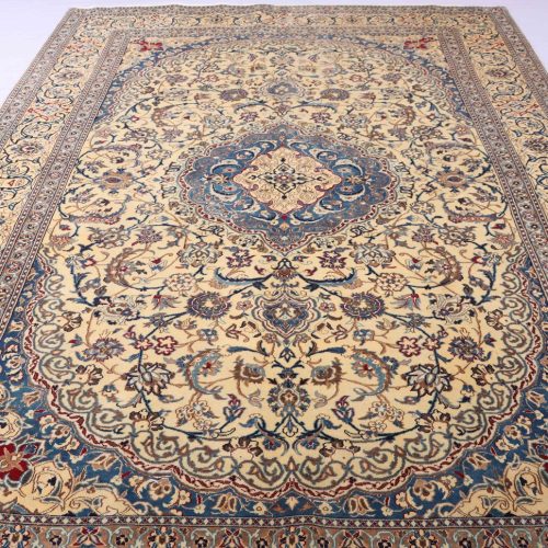 Discounted 3.7x2.4M Silkinlaid Rug Nain (6La)