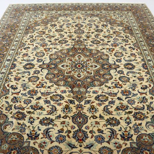 3.4x2.5M Pistachio Persian Kashan Rug
