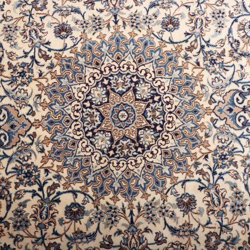 3.5×2.4M Handmade Silkinlaid Persian Nain Rug