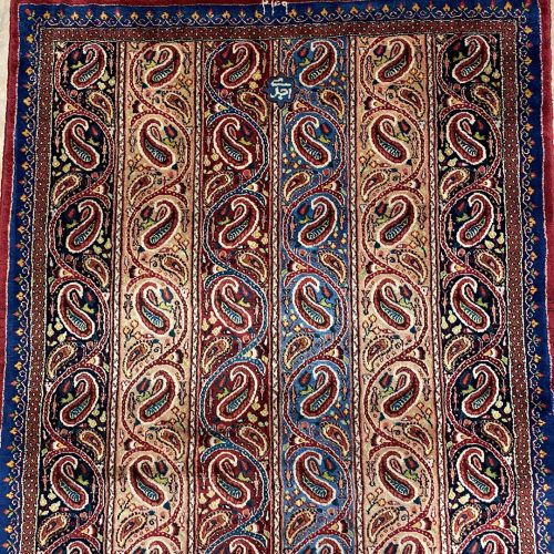 6.7 Antique Signed Mood Persian Runner (90 years old)