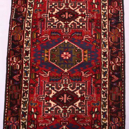 3.8M Long Handmade Persian Tribal Qarajeh Runner