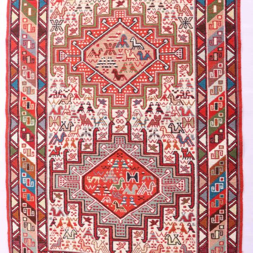 1x0.8M Persian Sumak Kilim Rug