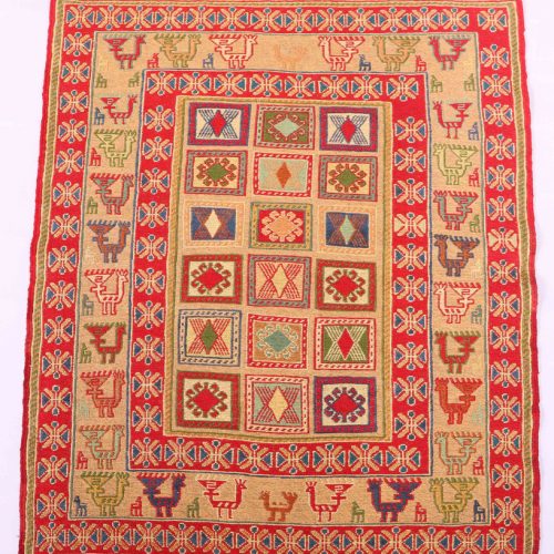 0.9x0.8M Persian Sumak Kilim Rug