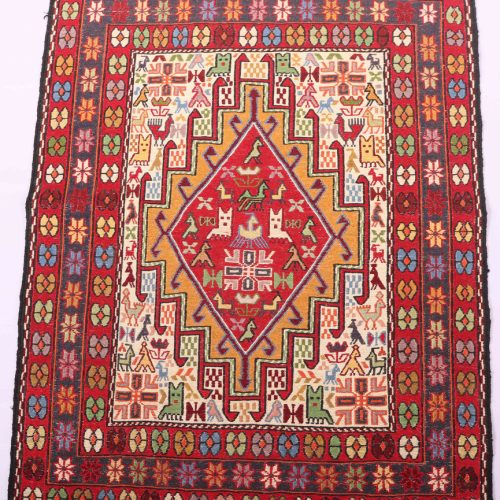 1.1x0.8M Persian Sumak Kilim Rug