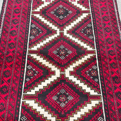 2x1M Persian Balouchi Nomadic Rug